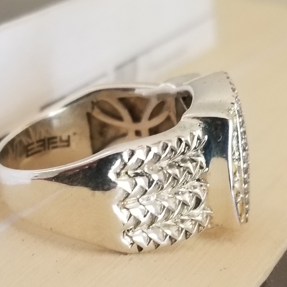 Effy 18k sterling silver diamond  wheaton ring - Picture 7 of 16